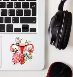 Uterus Anatomie Aufkleber - Floral | Codex Anatomicus Sale