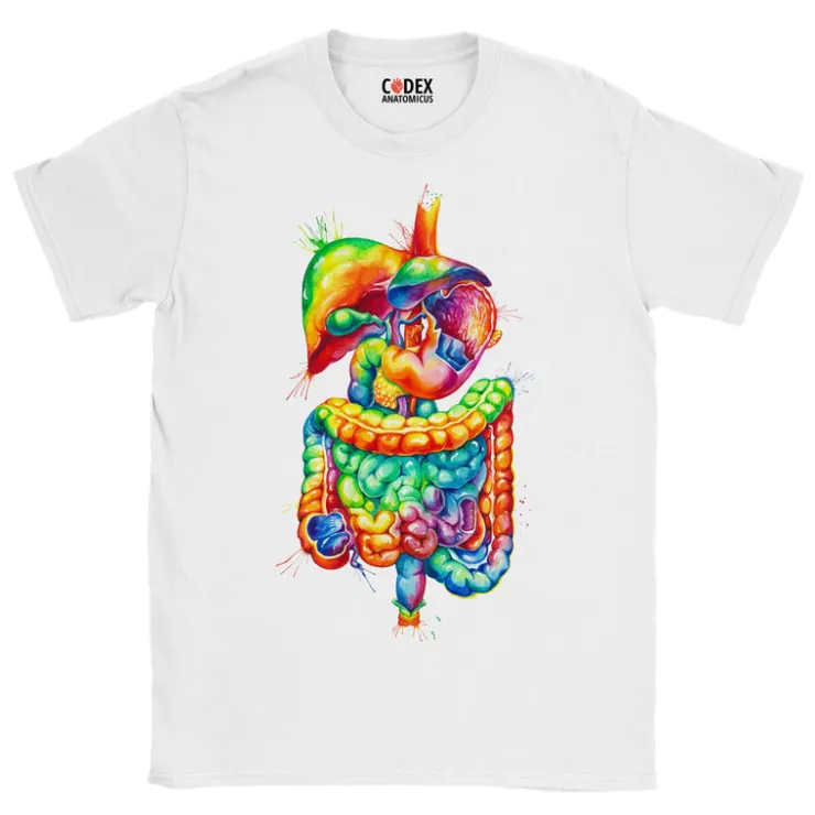 Verdauungssystem T-Shirt - Aquarell | Codex Anatomicus Discount