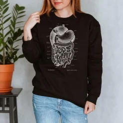 Verdauungssystem Unisex Sweatshirt - Chalkboard | Codex Anatomicus Outlet