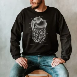 Verdauungssystem Unisex Sweatshirt - Chalkboard | Codex Anatomicus Outlet