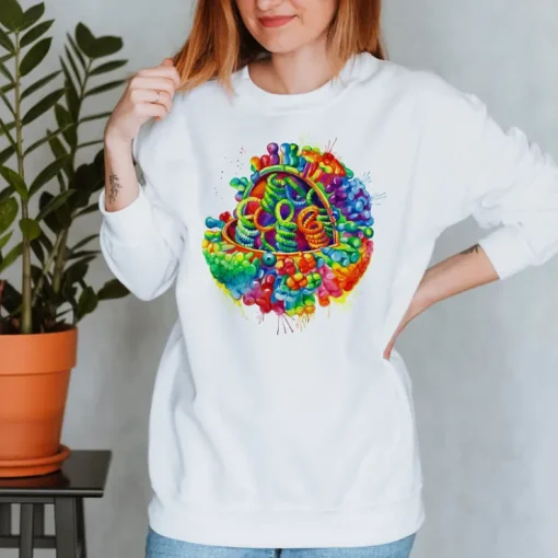 Virus Unisex Sweatshirt - Aquarell | Codex Anatomicus Online