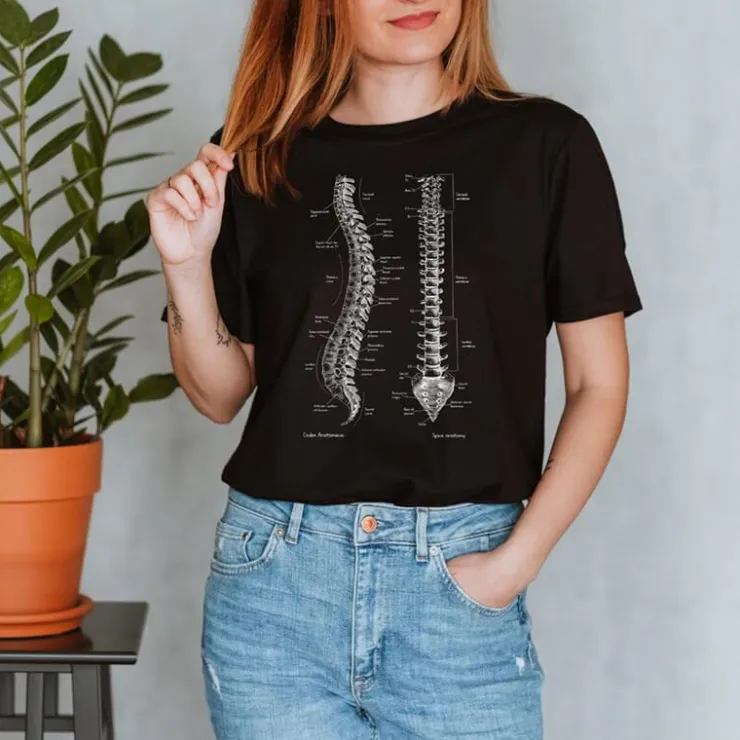 Wirbelsäule Unisex T-Shirt - Chalkboard | Codex Anatomicus Hot