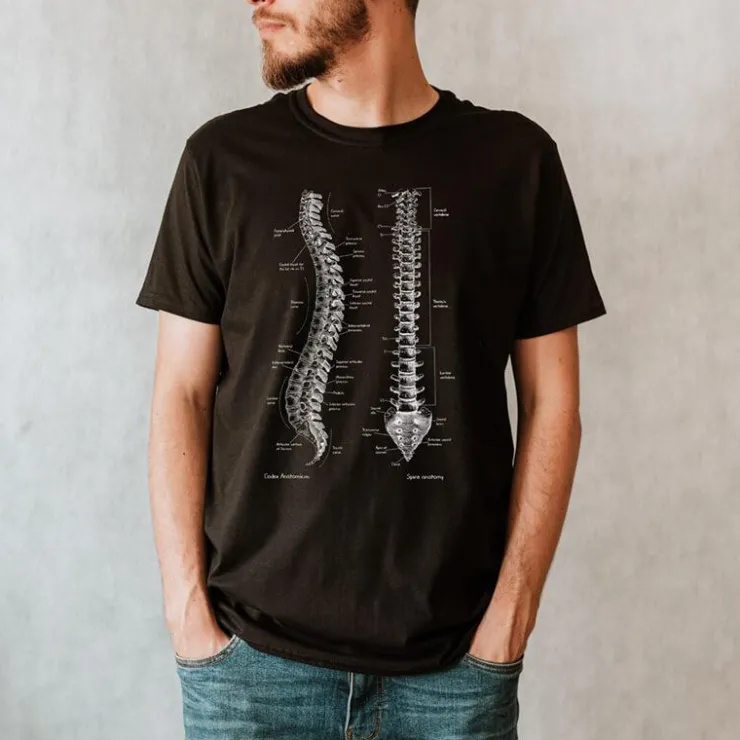 Wirbelsäule Unisex T-Shirt - Chalkboard | Codex Anatomicus Hot