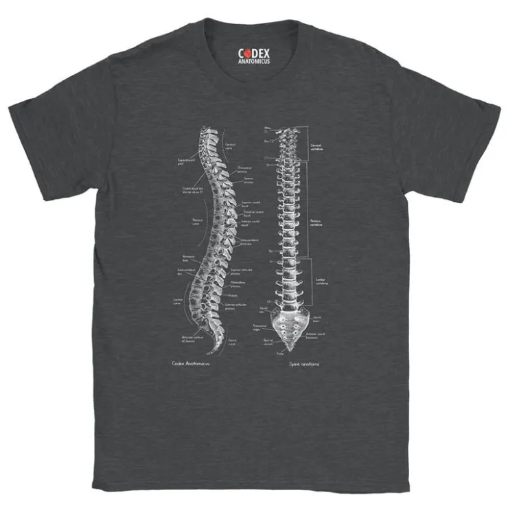 Wirbelsäule Unisex T-Shirt - Chalkboard | Codex Anatomicus Hot