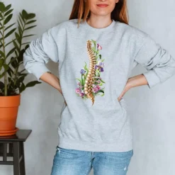 Wirbelsäulen Unisex Sweatshirt - Floral | Codex Anatomicus Hot