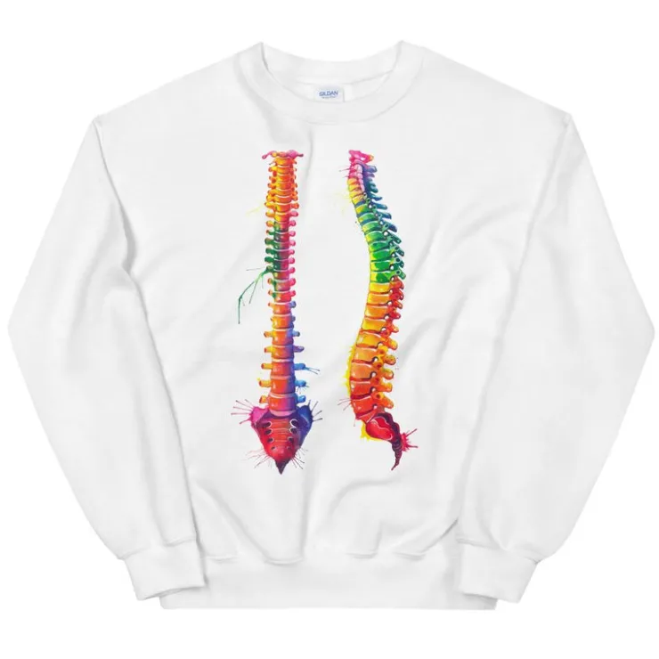 Wirbelsäulen Unisex Sweatshirt - Aquarell | Codex Anatomicus Fashion