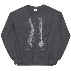 Wirbelsäulen Unisex Sweatshirt - Chalkboard | Codex Anatomicus Clearance