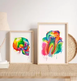 Zahn Anatomie - Aquarell | Codex Anatomicus Discount